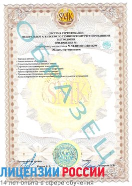 Образец сертификата соответствия (приложение) Зима Сертификат ISO 14001